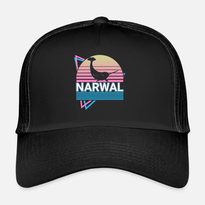 Narwhal Retro Gift Trucker Cap