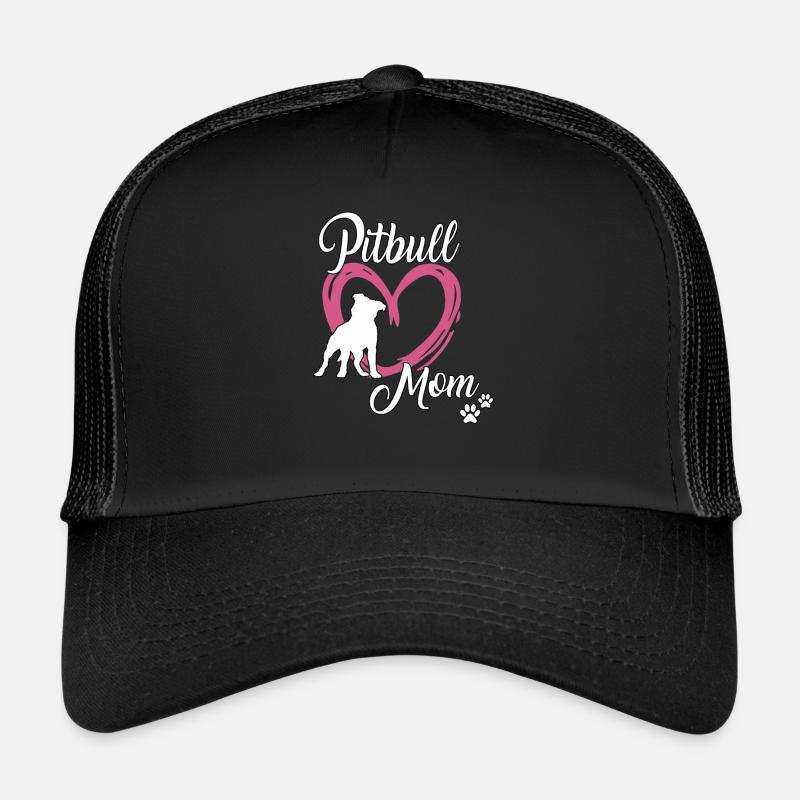 Pitbull Mom Mistress Dog School Pitbull Terrier Trucker Cap