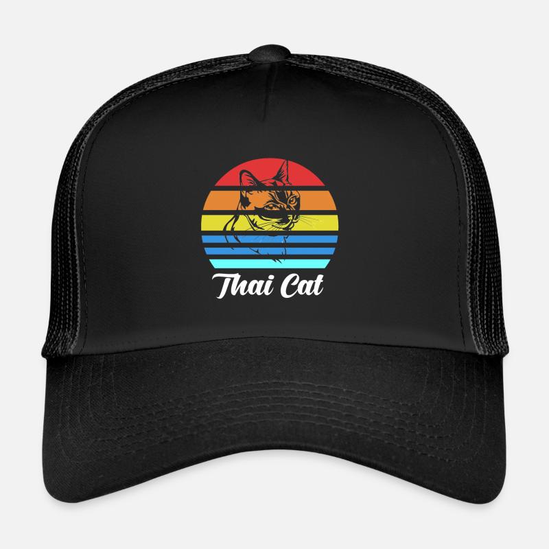 Retro Vintage Thai Cat T-Shirt Present Gift Trucker Cap