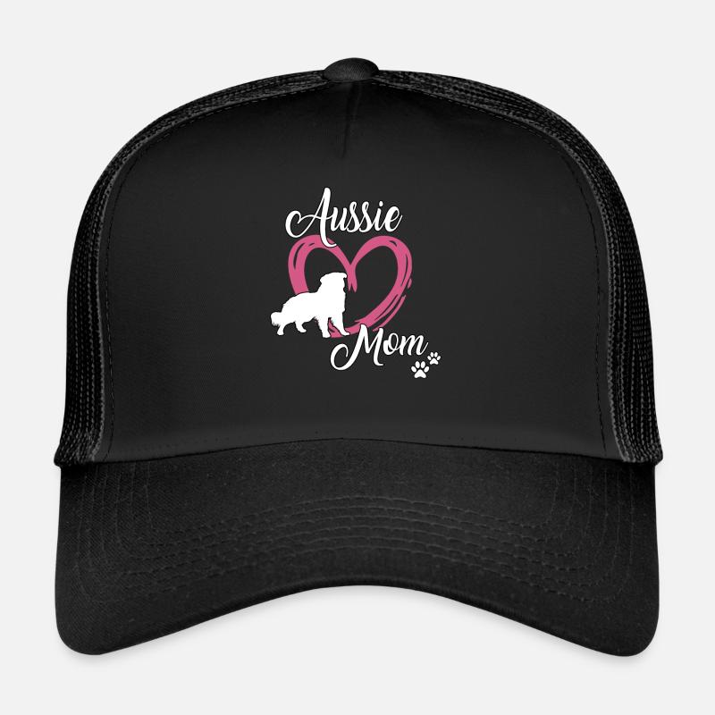 Aussie Maman mignonne Berger Australien Maîtresse Gassi Casquette trucker 