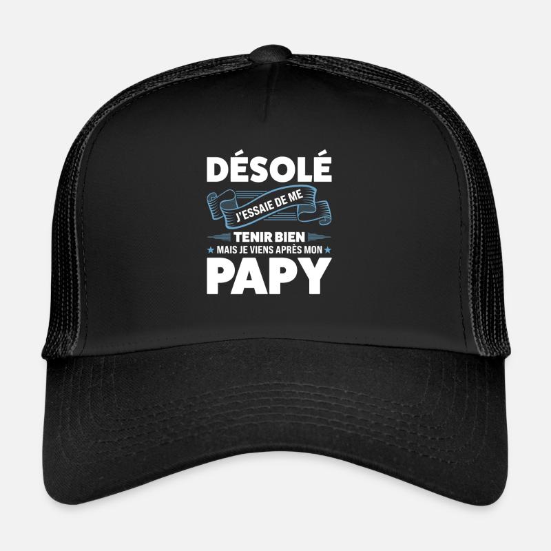 Papi Papi Famille Geschenk Trucker Cap