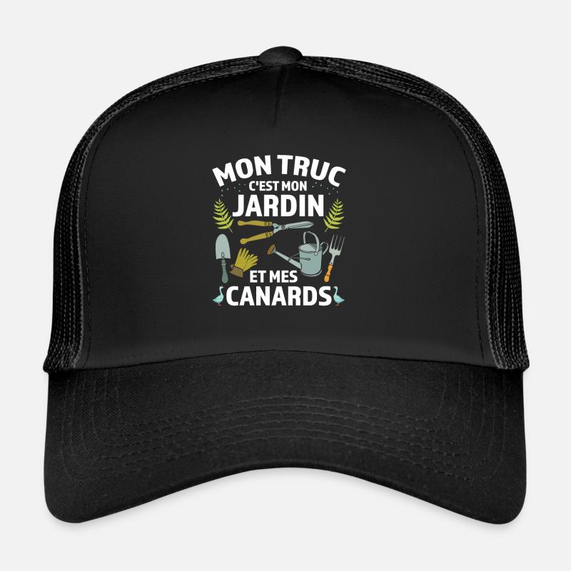 Gartenenten Gartenenten Geschenk - Trucker Cap - Schwarz/Schwarz