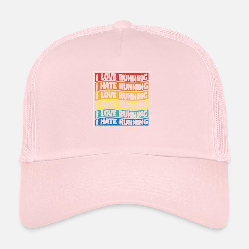 I love running hate runner lovers runner Trucker Cap