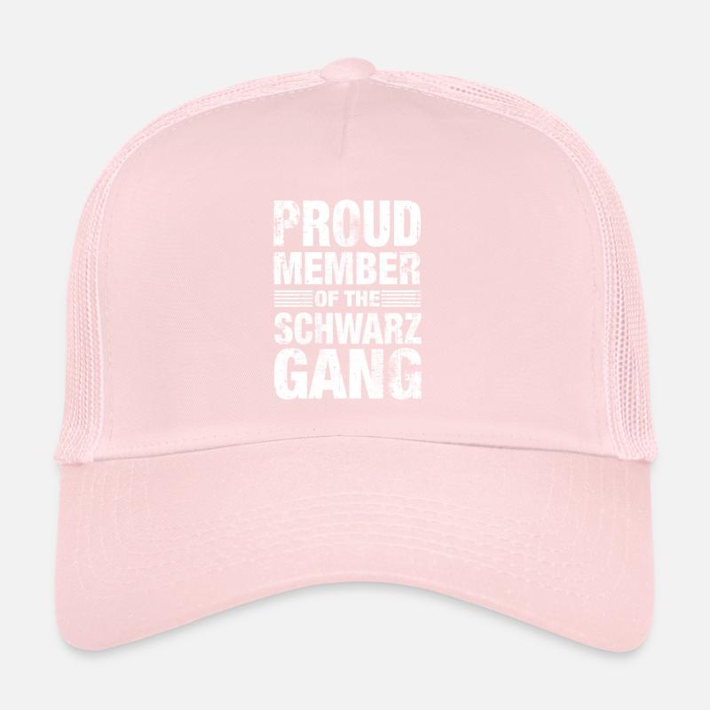 Schwarz Stolz Team Familie Geschenk Trucker Cap