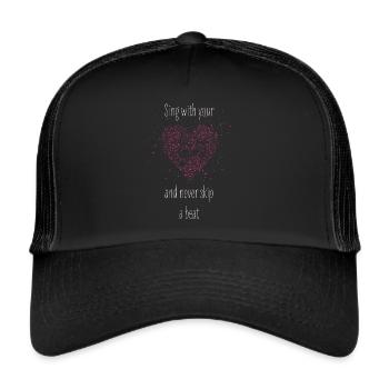 Singer Singer Singing Choir Choir Director - Trucker Cap - black/black - Front