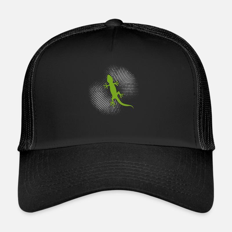 Lézard - Casquette trucker  - noir/noir