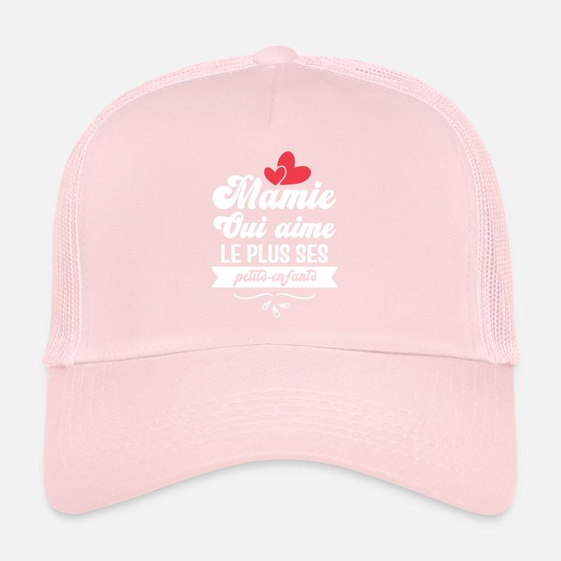 Mamie qui aime le plus ses petits enfants Casquette trucker 