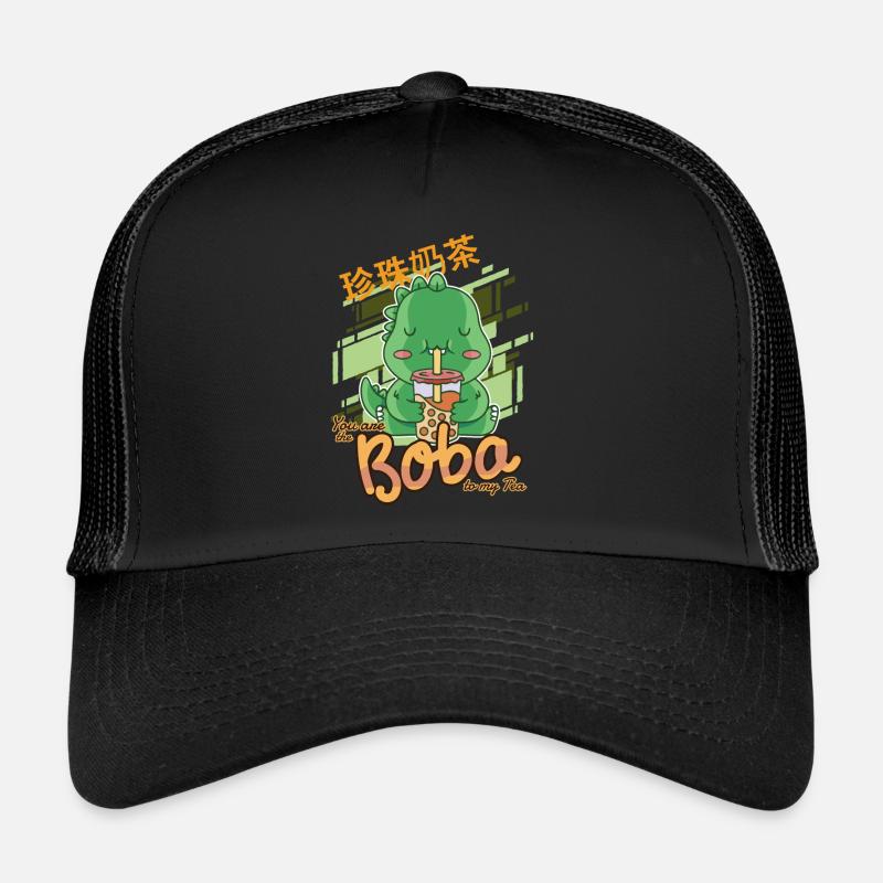 Kawaii Bubble Tea T-Rex Lustiger Boba Tee Trucker Cap