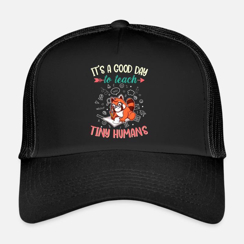 Good Day To Teach Tiny Humans Elementary Teacher Trucker Cap