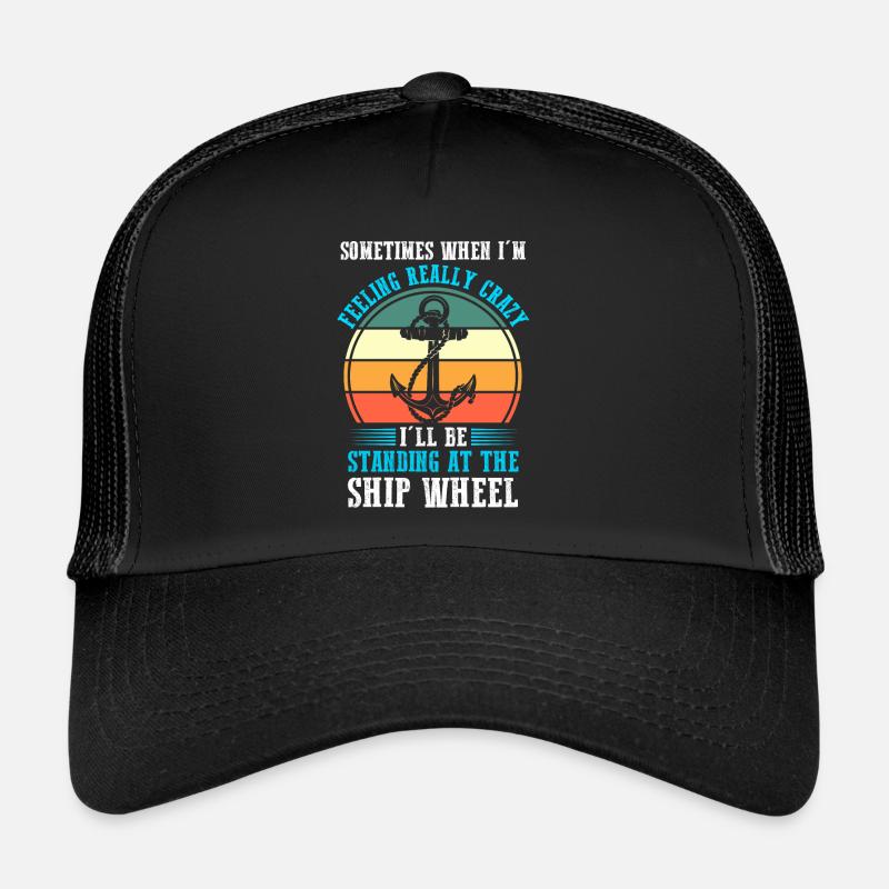 Captain Boat Captains Gift Trucker Cap