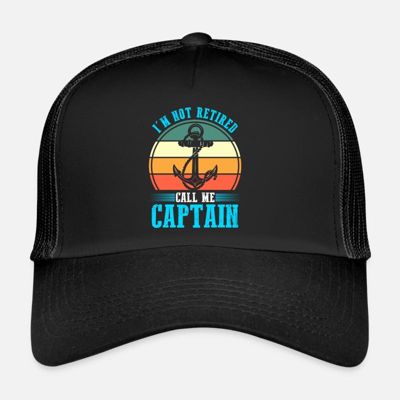 Captain Boat Captains Gift Trucker Cap