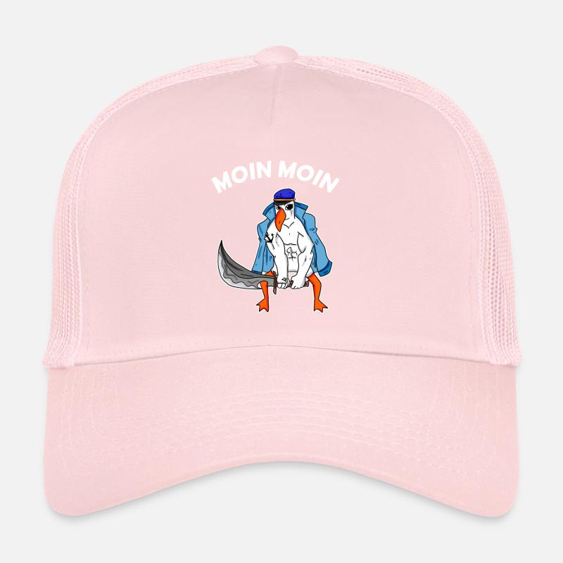 Möwe mit Schwert Moin Begrüßung Trucker Cap