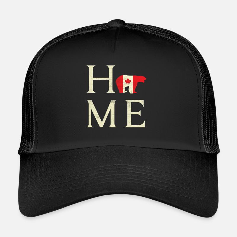 Home Canada Bear Proud Canadian Canada Day Trucker Cap