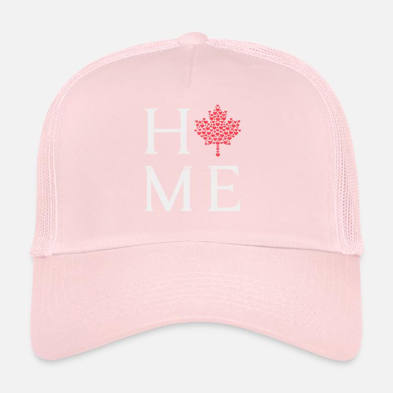 Maple Heart Home Canada Proud Canadian Canada Day Trucker Cap