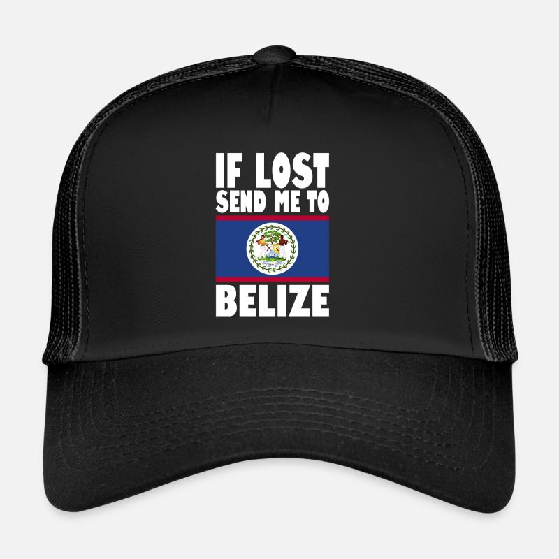 Belize Flag Saying Trucker Cap