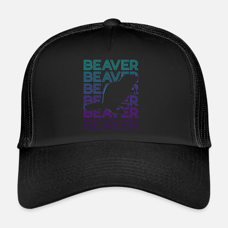 Cadeau rétro Castor Casquette trucker 