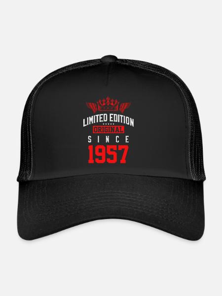 Édition limitée 1957 - Casquette trucker  - noir/noir - Devant