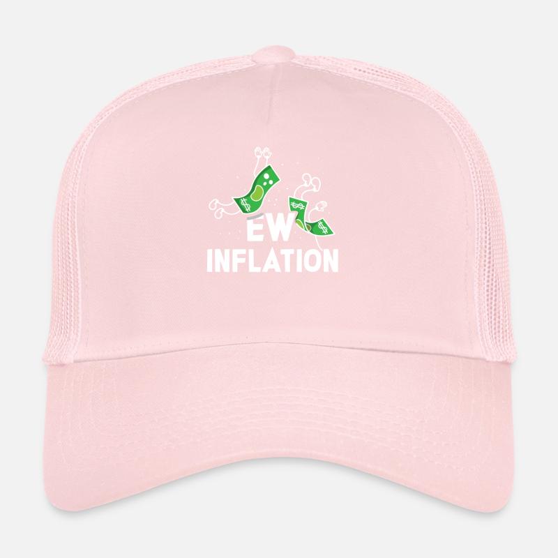 Inflation Stagflation Argent Impression Humour Casquette trucker 