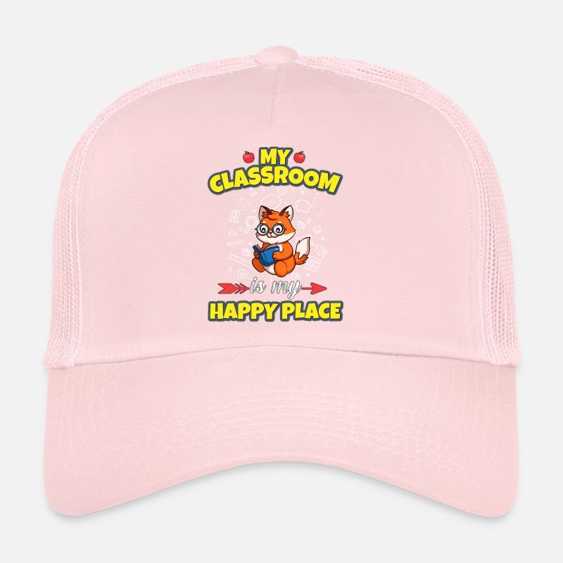 Ma classe est mon endroit heureux Enseignant du primaire Casquette trucker 