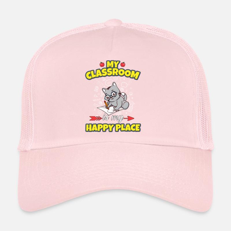 Ma classe est mon endroit heureux Enseignant du primaire Casquette trucker 