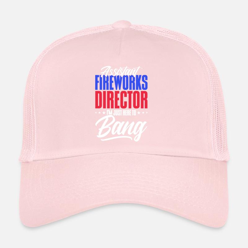 Funny fireworks pyrotechnician saying Trucker Cap