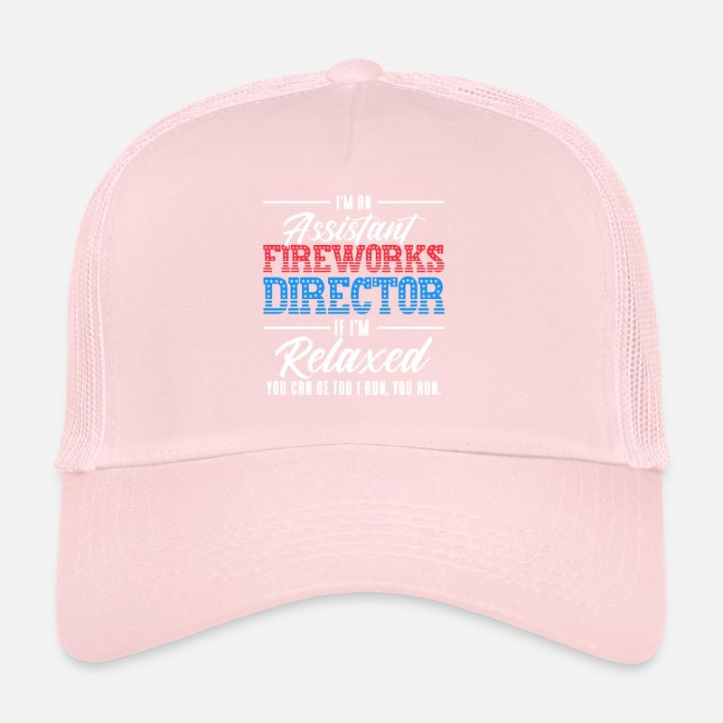 Funny fireworks pyrotechnician saying Trucker Cap