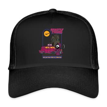 Deadly Tours - We Put The FUN In FUNerals - Trucker Cap - Schwarz/Schwarz - Vorne
