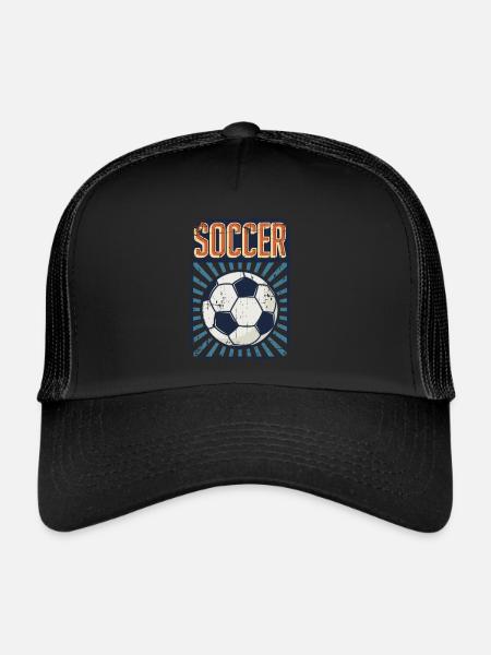 Soccer Fußball Goal Keeper Futbol Trainer Soccer - Trucker Cap - black/black - Front