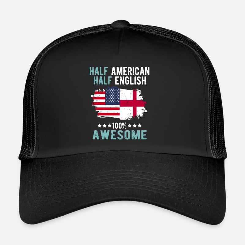 Mi-Américain, mi-Anglais Casquette trucker 