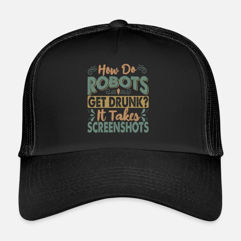 Comment les robots se saoulent-ils? - Blagues drôles de papa Casquette trucker 