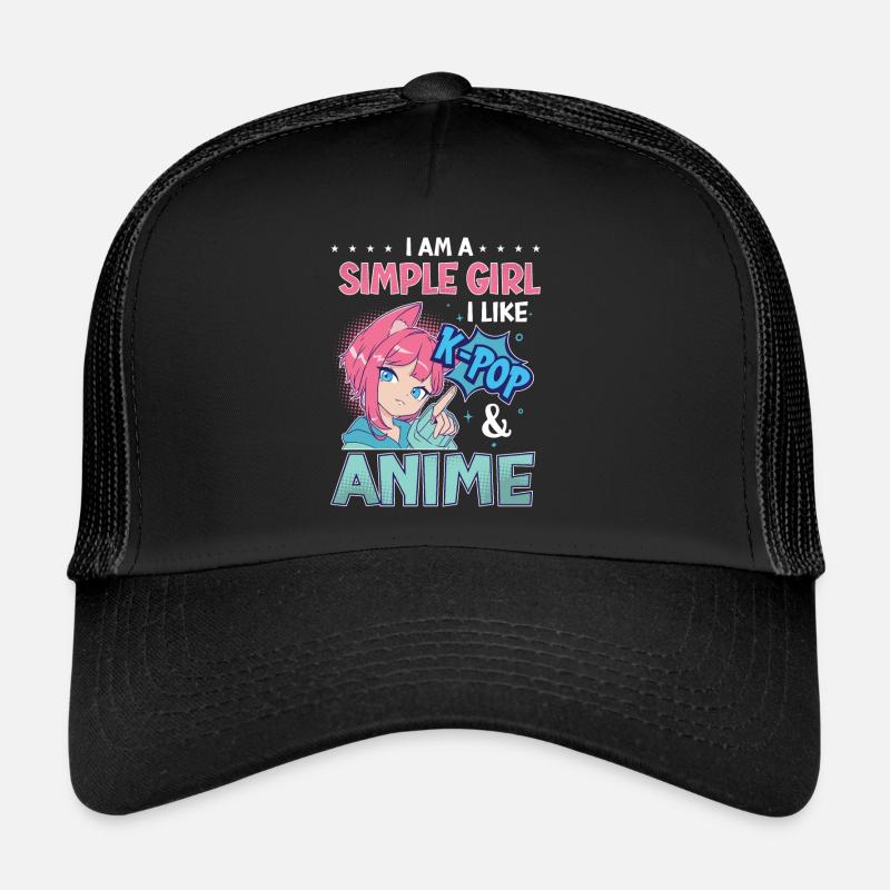 I Like K-Pop And Anime K-Pop - Trucker Cap - black/black
