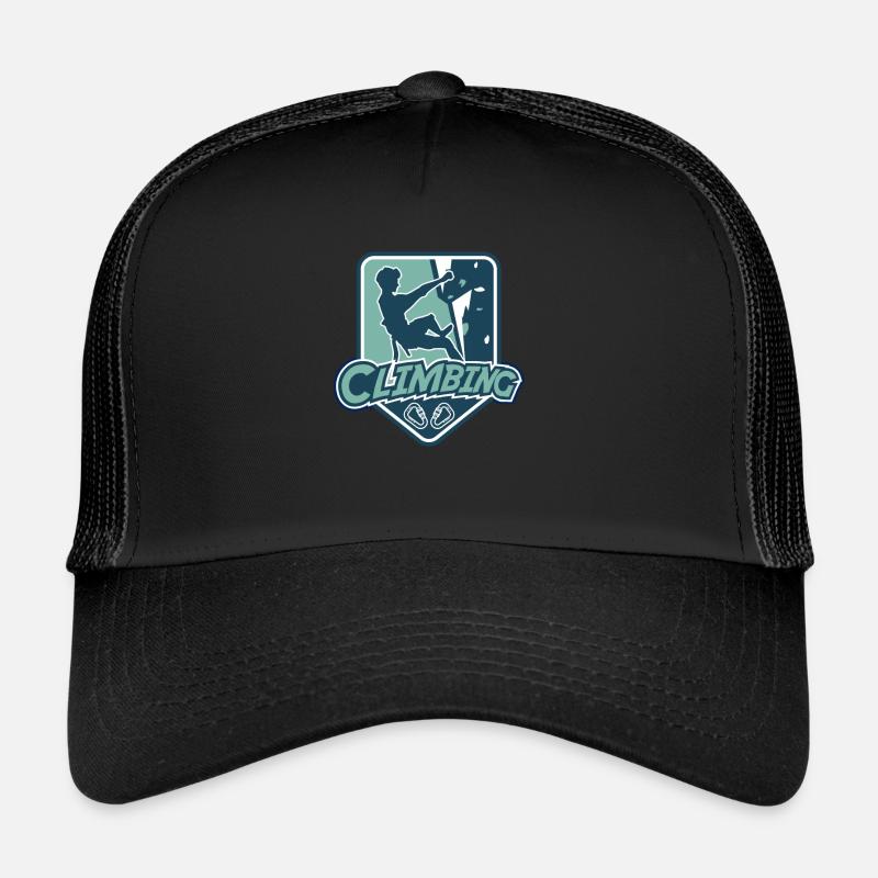 Climbing Logo Escalade de vitesse Escalade alpine Casquette trucker 