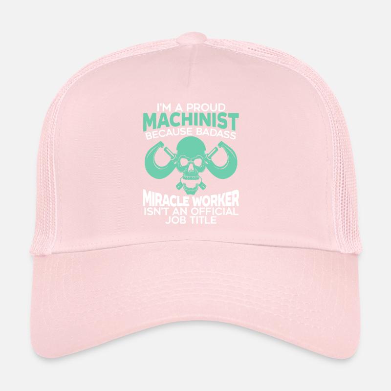 Machiniste Machine Artisan Fabricant CNC Casquette trucker 