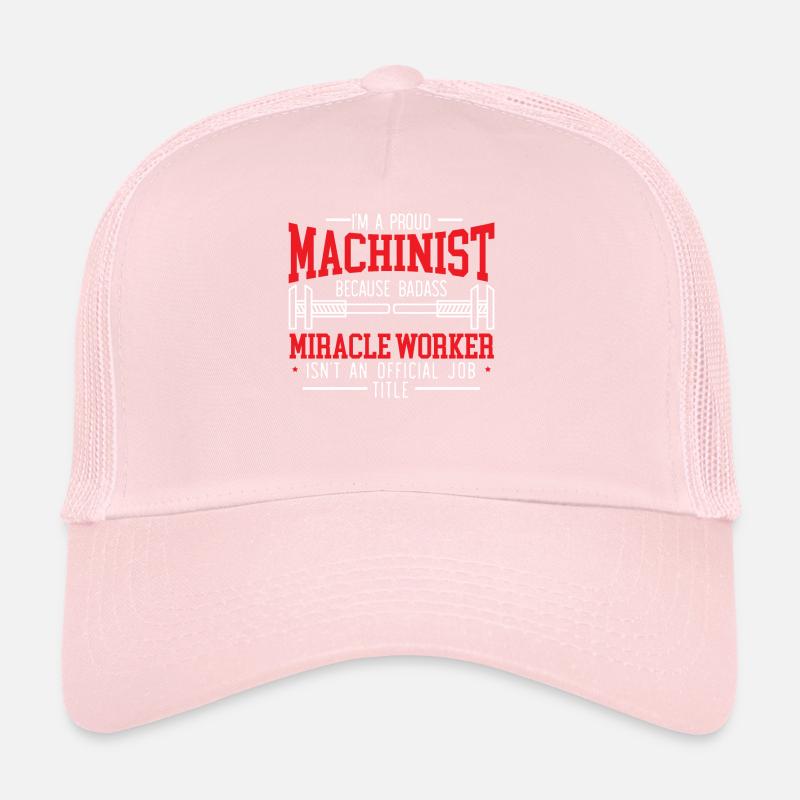 Machiniste Machine Artisan Fabricant CNC Casquette trucker 