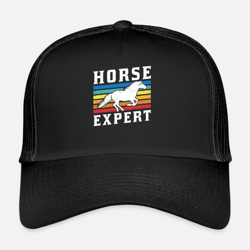 Chevaux Expert Équitation Écuries Équitation Casquette trucker 