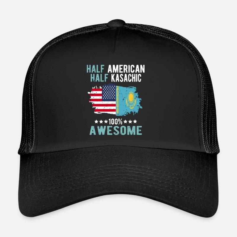 Halb Amerikaner Halb Kasache Trucker Cap
