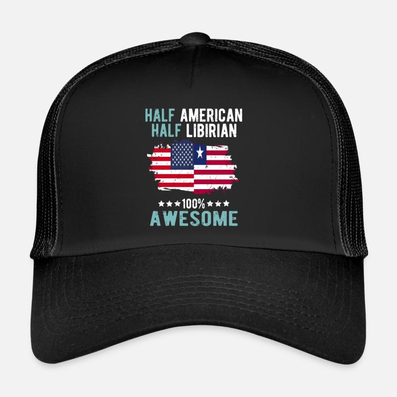 Moitié américain moitié libyen Casquette trucker 