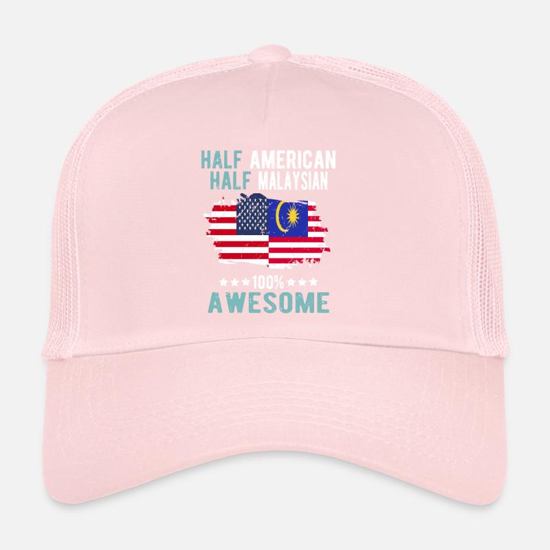 Moitié américain moitié malaisien Casquette trucker 