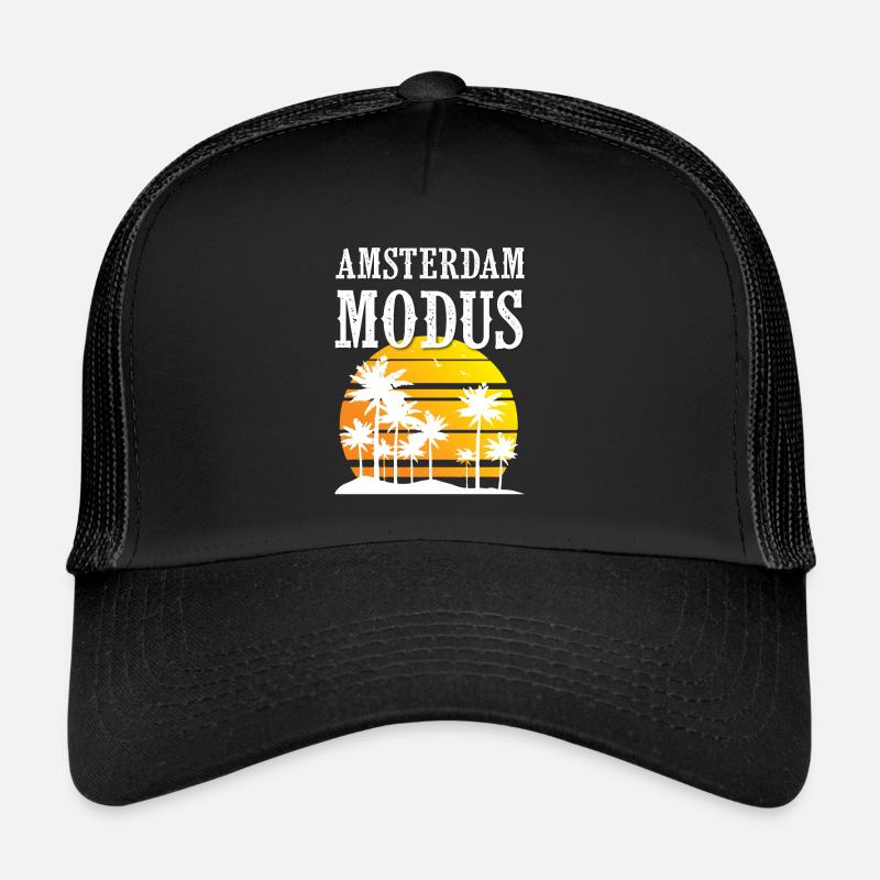 Amsterdam Modus - Trucker Cap - Schwarz/Schwarz