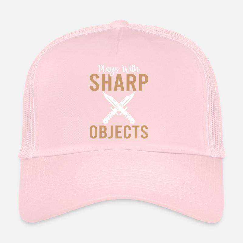 Plays With Sharp Objects - Knife Collector Trucker Cap