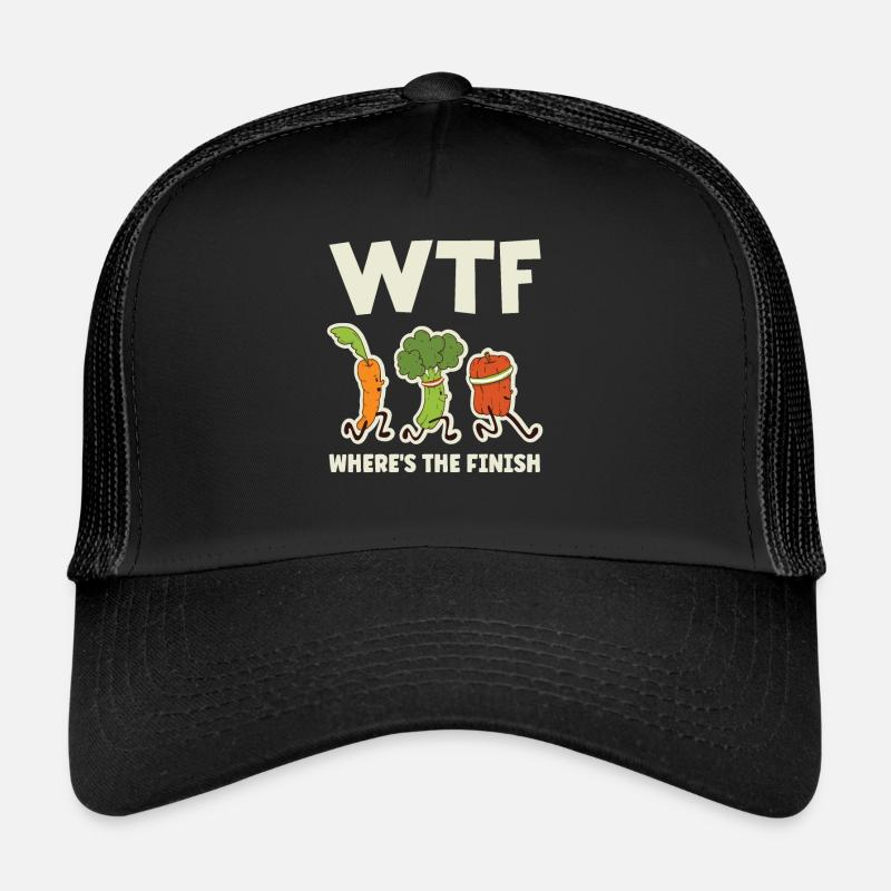 WTF - Où est le coureur de marathon amusant d’arrivée Casquette trucker 