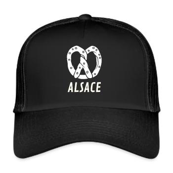 ALSACE BRETZEL - Casquette trucker  - noir/noir - Devant