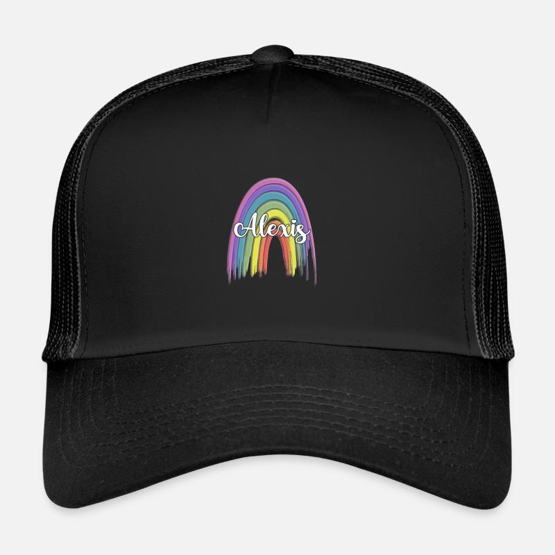 ALEXIS Arc-en-ciel Cursif Casquette trucker 