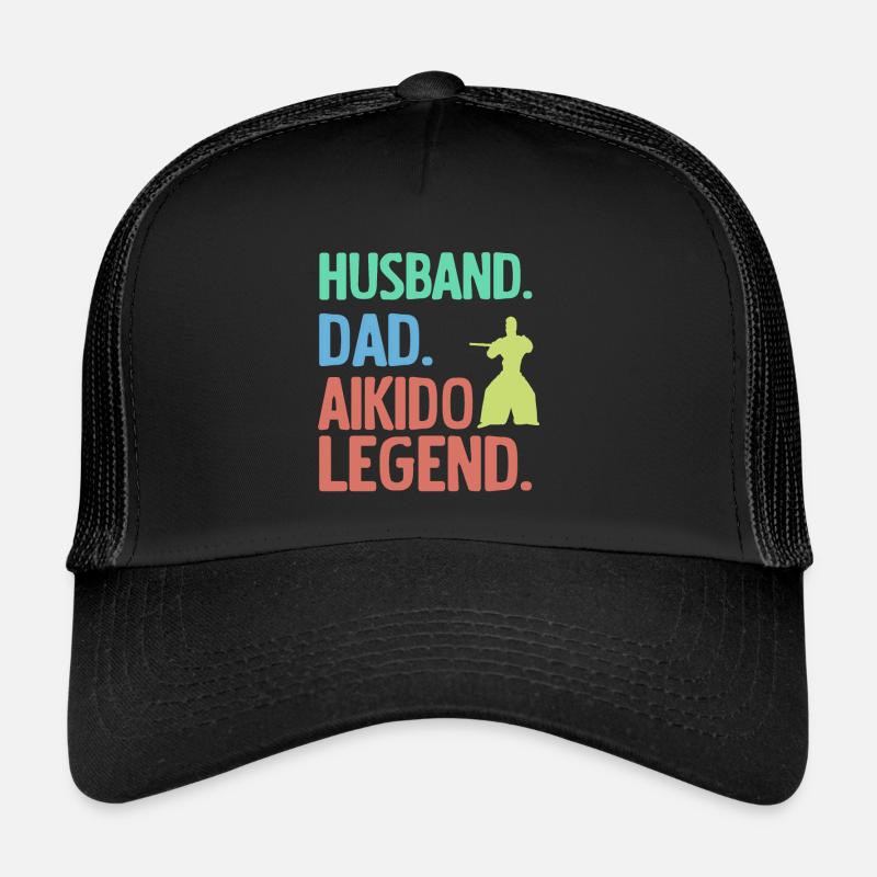Mari Père Aïkido Légende Casquette trucker 