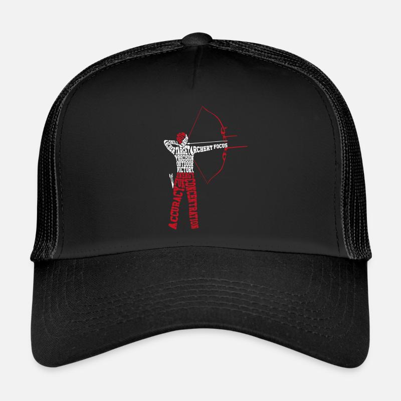 Archery Bow Archer Word Cloud Trucker Cap