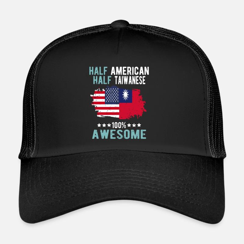 Half American Half Taiwanese Trucker Cap