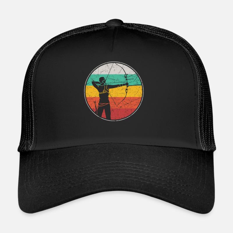 Archery Bow Archer Retro Vintage Trucker Cap