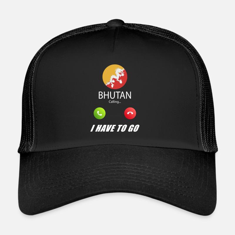 Le Bhoutan appelle les drapeaux lusiger en disant Casquette trucker 