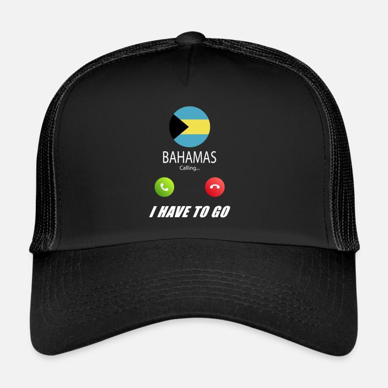 Bahamas ruft an Lusiger Flaggen Spruch Trucker Cap
