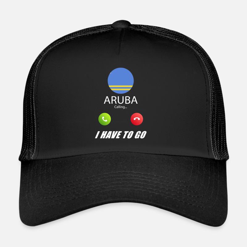 Aruba appelle aux drapeaux Lusiger en disant Casquette trucker 
